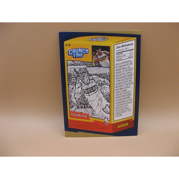 2020-21 Panini Donruss Zion Williamson Crunch Time SP #9 New Orleans NBA - Picture 2 of 2